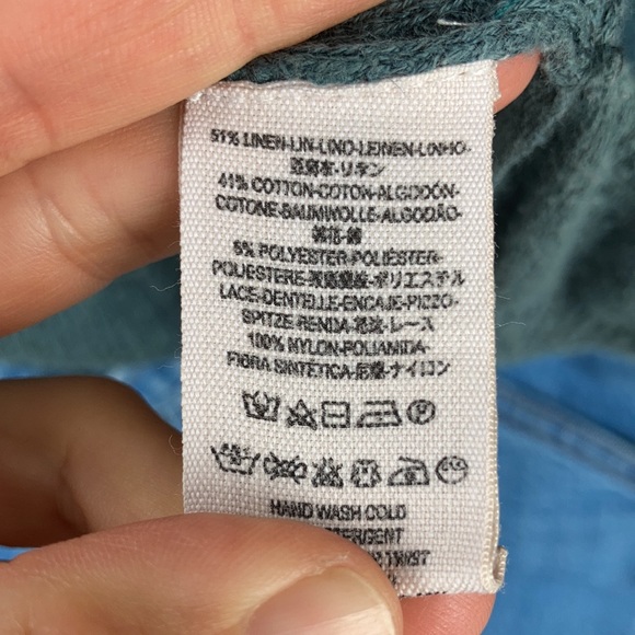 Free People Lace Road Linen Pullover - Picture 9 of 10